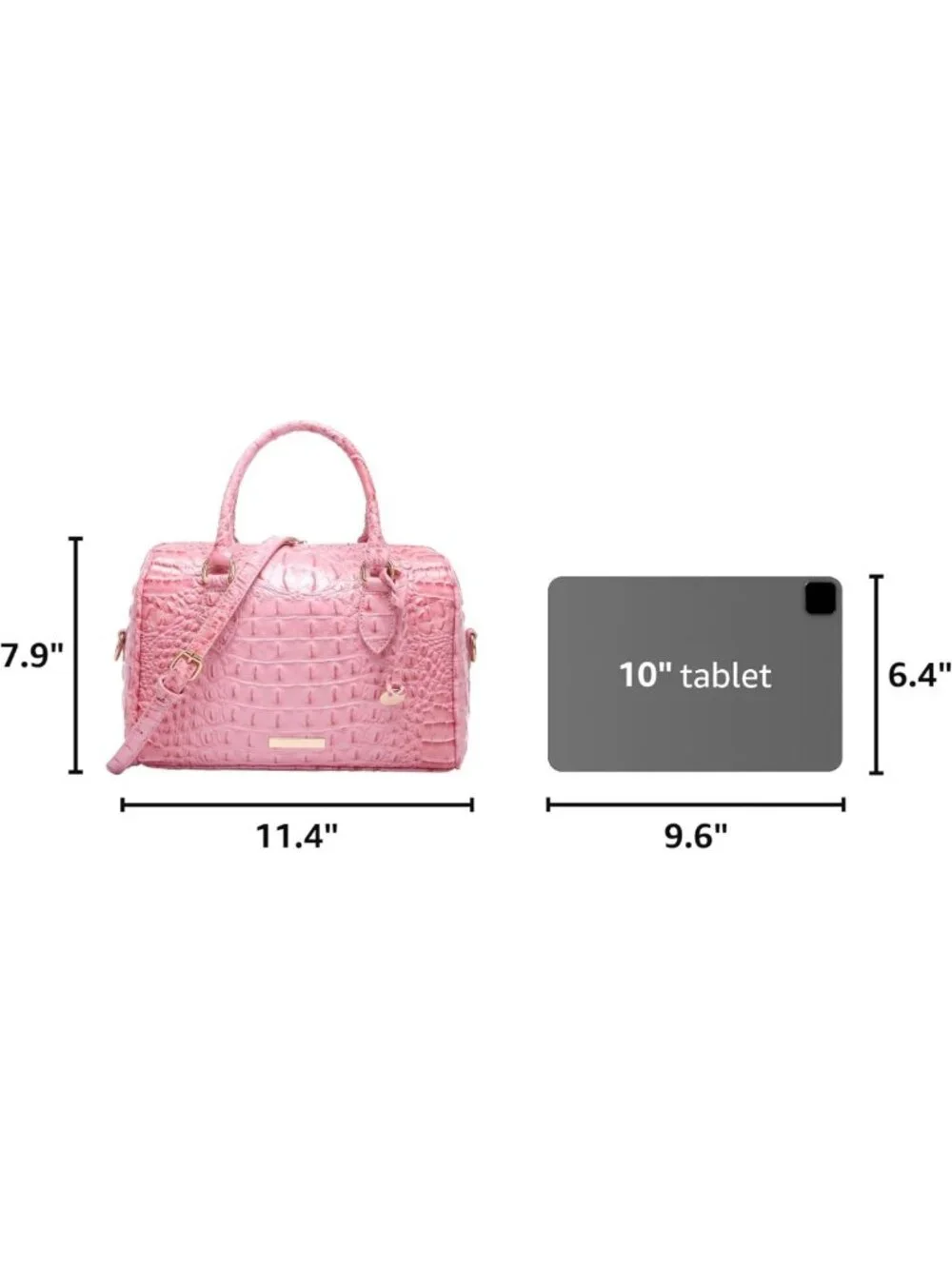 Stylish Crocodile Print Handbag for Women - Top Handle Leather Shoulder Purse